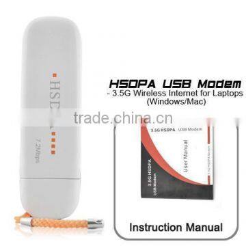 WCDMA 3G Wireless Network Card USB Wireless Modem Adapter for PC Tablet Support SIM Card HSDPA EDGE GPRS