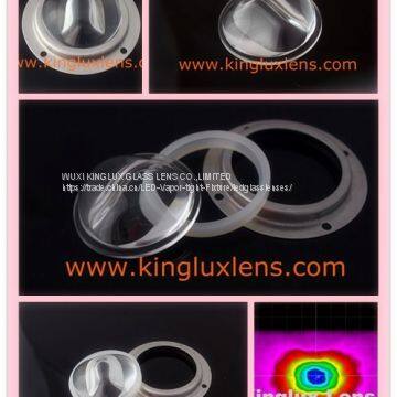 led street light 150*80 degree led optical glass lenses 56mm for bridgelux
