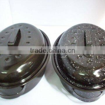 Big and Small Oval Roaster Set With Silicon Brush photo-2