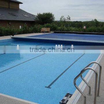 Automatic swimming pool cover different width