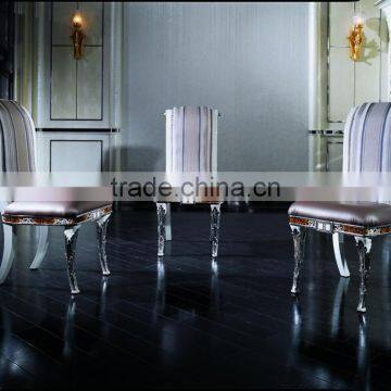 Antique Fashion Paris Round Dining Table Set, Latest Design Double Layer Dining Table Set With Lazy Susan photo-3