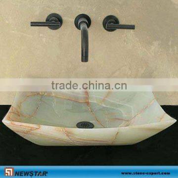 Green onyx basin