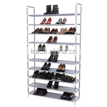 Plastic woven fabric shoes tower and shoes rack tower