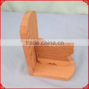 Unique Butterfly Bookends Type Pine Wood Book Reading Stand Wooden Display Rack photo-5
