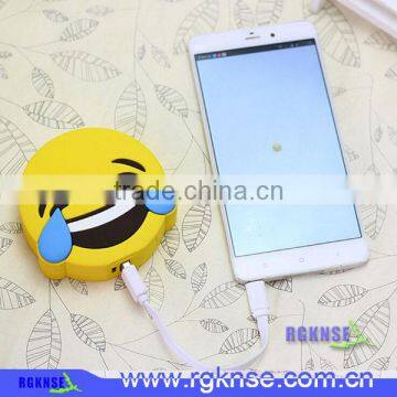 Pravite models Funny Emoji PVC Poop Power Bank 2600mah For Gift