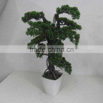 SJ041117 Ornamental Plastic Plants/topiary Frame Trees/decorative Bonsai Plants photo-5
