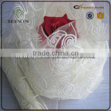 Exquisite High Quality Foam Organza Fabric Roll for Flower Wrapping photo-3