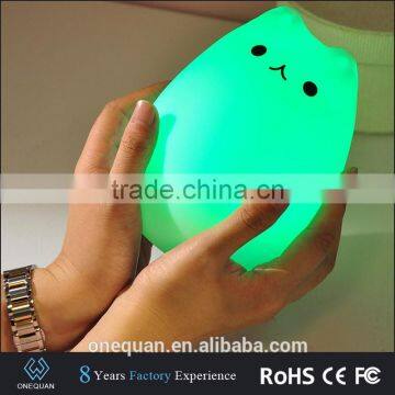 Hand pat lights portable popular cat shape LED mood night light