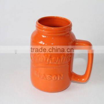 ceramic glass beer mug