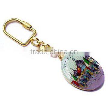 Zinc alloy keychain with aluminum printing