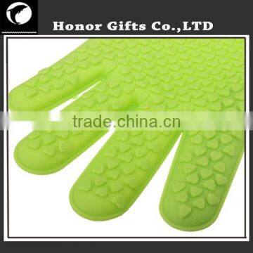 2015 Food Grade BBQ Kitchen Cooking Silicone Oven Gloves With Fingers photo-6