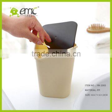 Top Selling Mini Desktop Covered Trash Debris Storage Clean Bucket / Garbage Trash Cans With Lid Best for Office photo-5