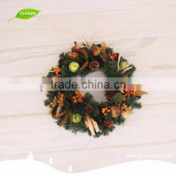 GNW CHWR-1605035 Superior Quality Wholesale PVC Christmas Wreath With Fruit photo-2