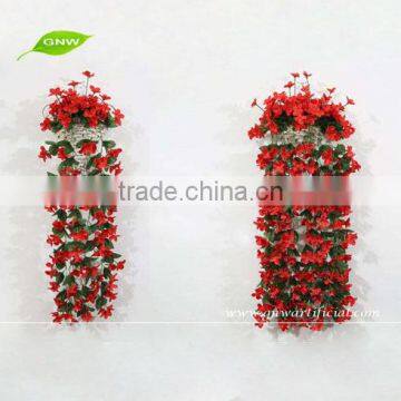 Artificial Hanging Flower Red Vines Silk Blossom for Home Wedding Decoration