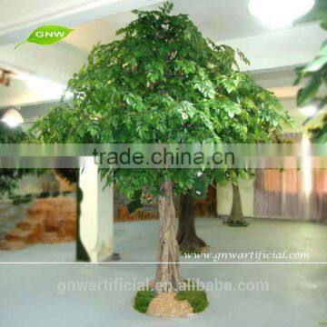 Artificial Green Ficus Tree Natural Look Arificial Plant Banyan Tree 8ft High for Garden Decoration photo-2