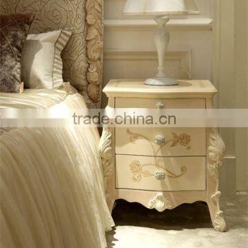 French Style Classic Design Kids Princess Wooden Carved Bed Design in Ivory Color - BF07-70354 photo-5