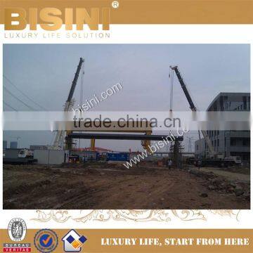 BISINI Installation for Steel Structure Pedestrian Bridge in Urban Residential Area (BF08-Y10055)