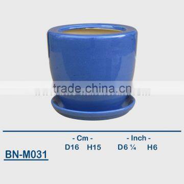 Vietnamese Ceramic Glazed Mini Flower Pot BN-M028 photo-3