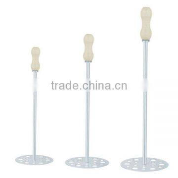 PROFESSIONAL HAND PAINT MIXER WOODEN HANDLE WITH CHROME PLATING PAINT MIXER FOR GERMANY MARKET photo-4