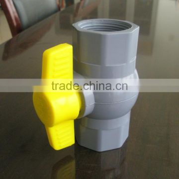 class A 1" PVC ball valve butterfly hand