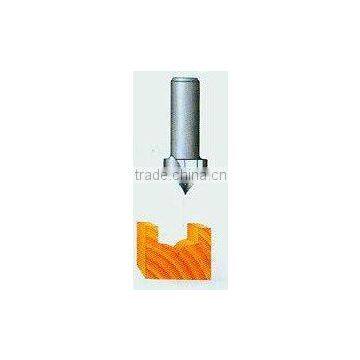 Tungsten carbide router bit--single piece acutilingual carving bit (07610)