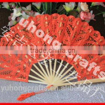 Promotional Chinese Bamboo Lace Foldable Fan