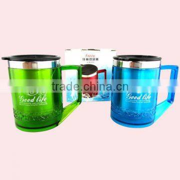 Stainless Steel Double Wall Mug With Handle photo-6