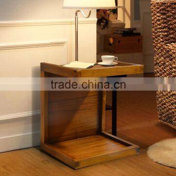 Side table TOKYO melamic natural teak wood furniture