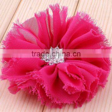 Handmade Shabby Chiffon Flower Clip for Kids Hair Accessories photo-6