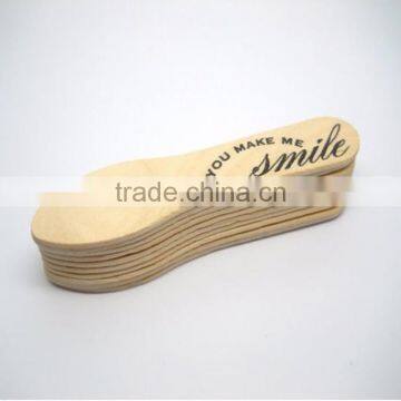 Wholesale stamped wooden ice cream spoons