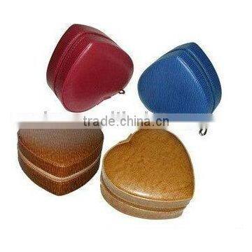 Heart-Shaped Leather Jewelry Box