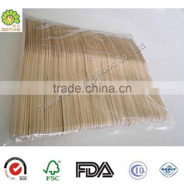 Chinese Wooden Disposable Airline Hotel Cutlery Spoon Fork Knife