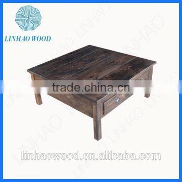 natural solid wood chess and card table with drawer