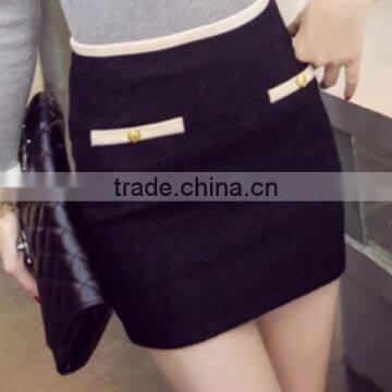 Holesale Ladies Red Spandex Elastic Chain Bottom Wrap Skirt photo-2