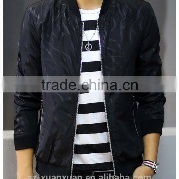 SZXX Wholesale Customized Fashion Black coat mens jacket For Mens