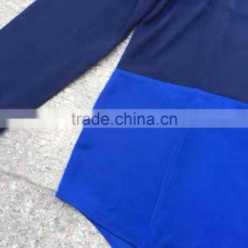Ladies Stock Garment Contrast Chiffion Style Office Lady Blouse photo-2