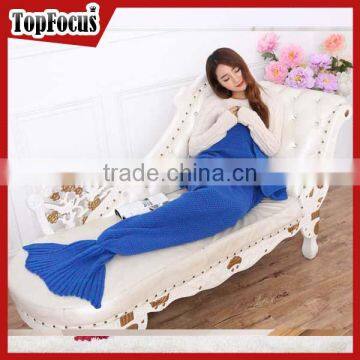 Wholesale Crochet Animal Adult TV Mermaid Tail Blanket