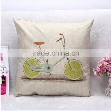 Soft Fruit Bicycle Pillow Funny Cute Pillow Case Lemon Pillow Case photo-3