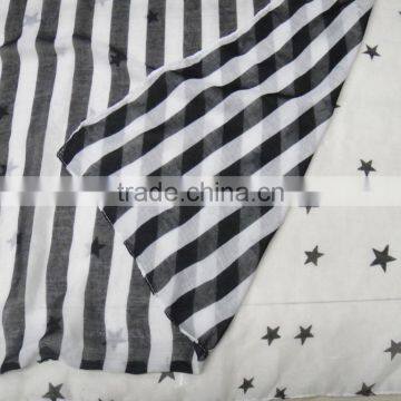 Fashion Summer Chiffon Print Star Flag Designer Scarf photo-2