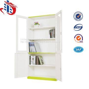 Office Display Cupboard Designs Metal Storage Cabinets With Glass Door photo-2