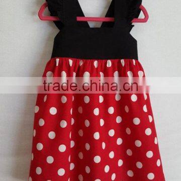 2017 latest design baby girl party dresses custom made alibaba Mickey cute dresses