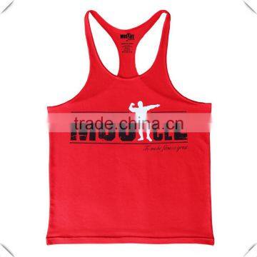 Tank Tops Mens Bodybuilding Stringer Gym Vest Fitness Shirt 100% Cotton Sleeveless Tops Muscle training vest wholesale Online