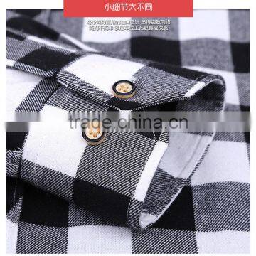 15 Colors 6 Sizes Western Mens Brushed Cotton White Black Flannel Shirts photo-3