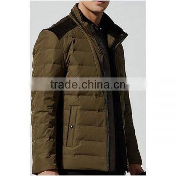 2015 Factory Price Men's Black Sheepskin Leather Jacket Down Jacket Spring Season photo-2