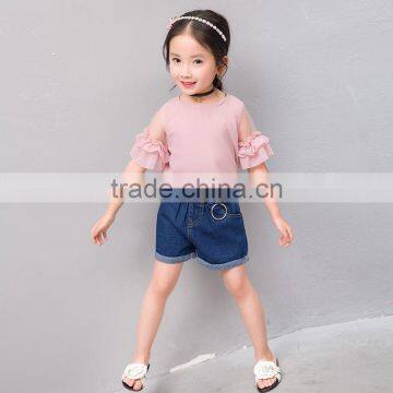 S17358A Latest Design Children Cotton Blouse and Tops photo-3