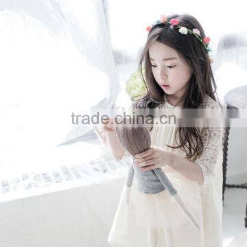 S17585A Girls Dresses Long Sleeve 2017 Summer Lace Kids Dress photo-5