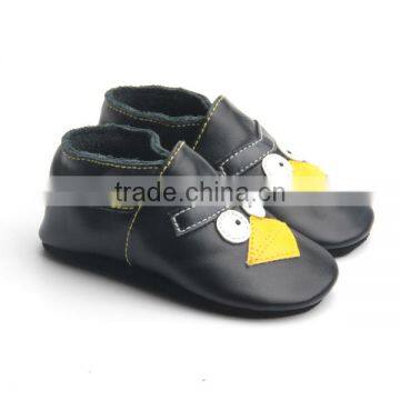 High Quality Bird Pattern Popular Baby Leather Shoes Soft Sole photo-5