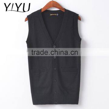 Trend Girl Dark Blue School Uniform Cardigan Vests for High School Students photo-2