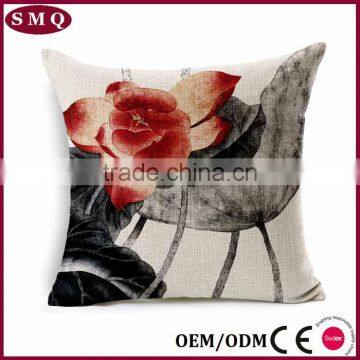 Chinese Lotus Sofa Back Cushion Case Covers photo-3