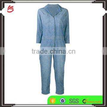 High Quality Durable Baggy Boyftriend Blue Color Overall for Women